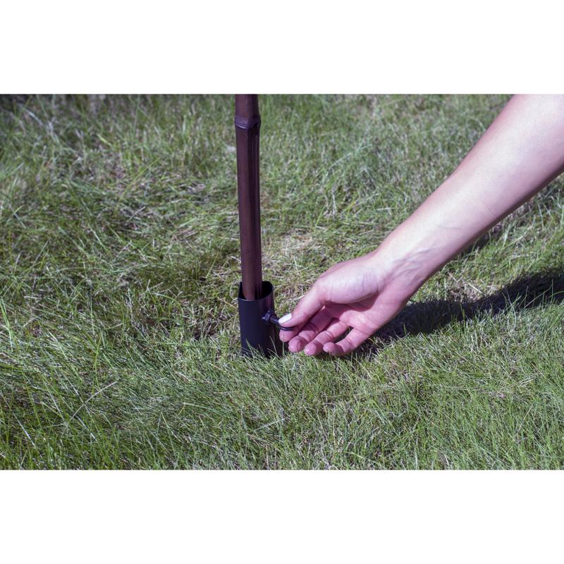 TIKI Black Metal 10.75 in. Torch Stake Outdoor Torch