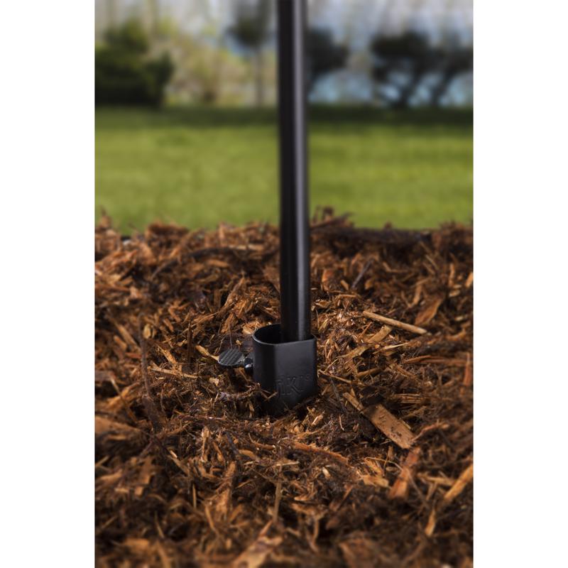 TIKI Black Metal 10.75 in. Torch Stake Outdoor Torch