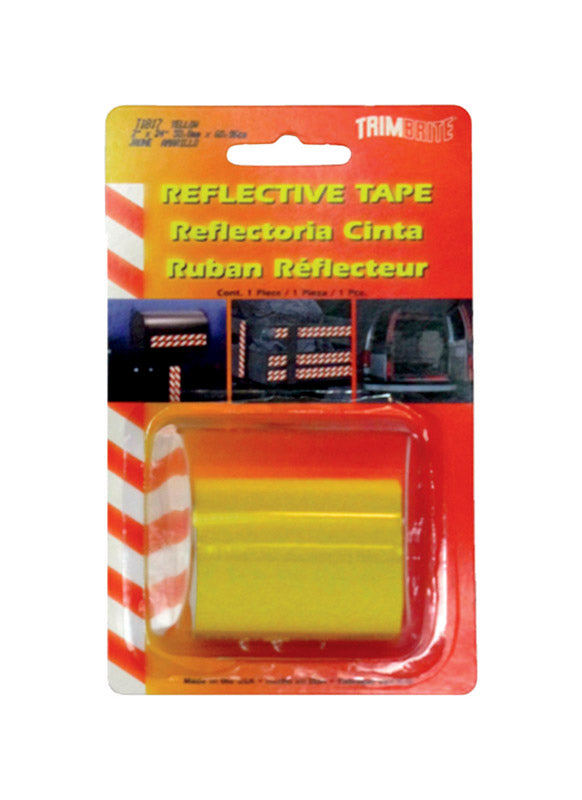 Trim Brite 2 in. W X 24 in. L Yellow Reflective Tape