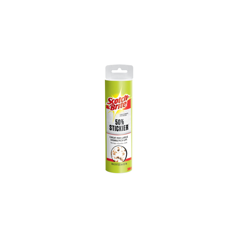 Scotch-Brite Plastic Lint Roller Refill 8 in. W
