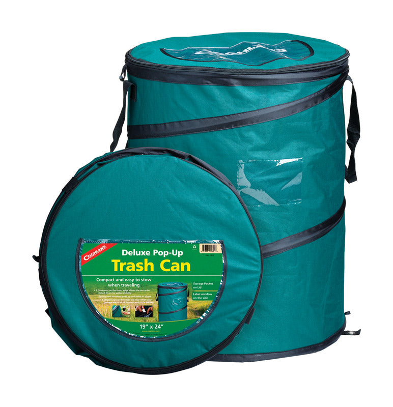 Coghlan's Deluxe Green Trash Can 24 in. H X 19 in. W X 19 in. L 29.5 gal