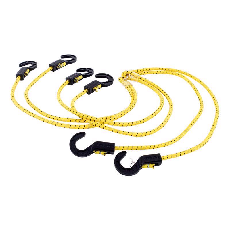Keeper Black/Yellow Adjustable Bungee Cord 50 in. L X 0.14 in.