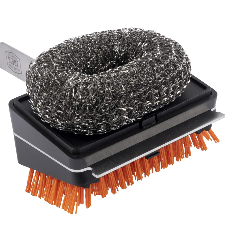 Oklahoma Joe's Blacksmith Grill Brush with Scraper 3.75 in. H X 4.75 in. L X 3.75 in. W