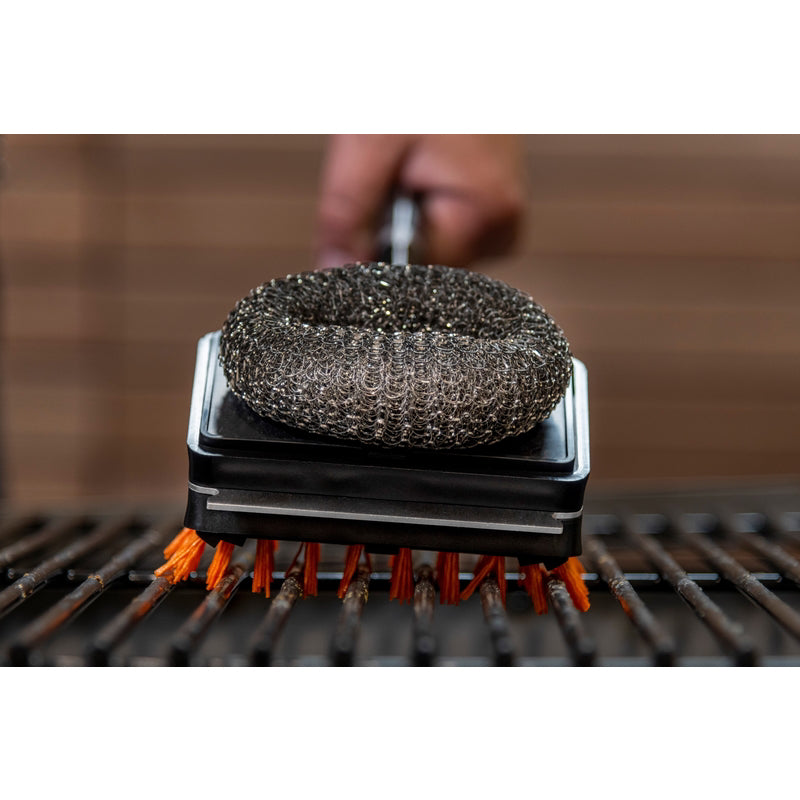 Oklahoma Joe's Blacksmith Grill Brush with Scraper 3.75 in. H X 4.75 in. L X 3.75 in. W
