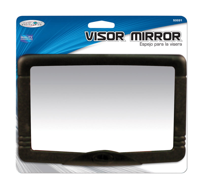 Custom Accessories Black Visor Mirror For Universal