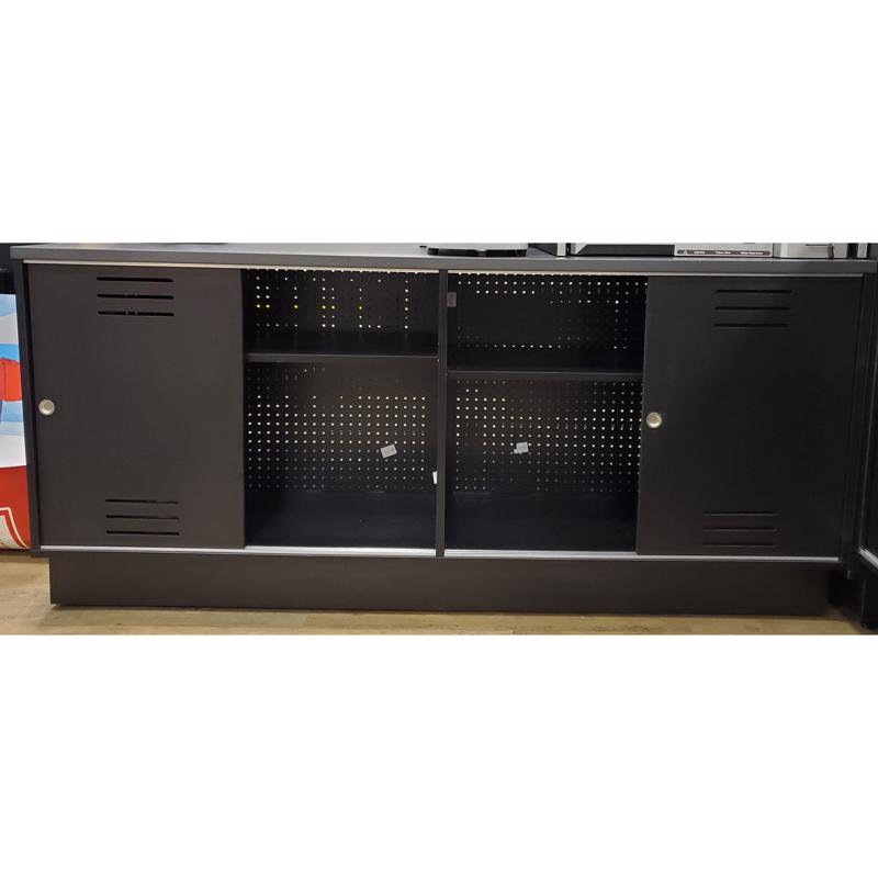 Cornerstone Paint Counter Black 30 in. H X 74 in. W X 30 in. D Wood
