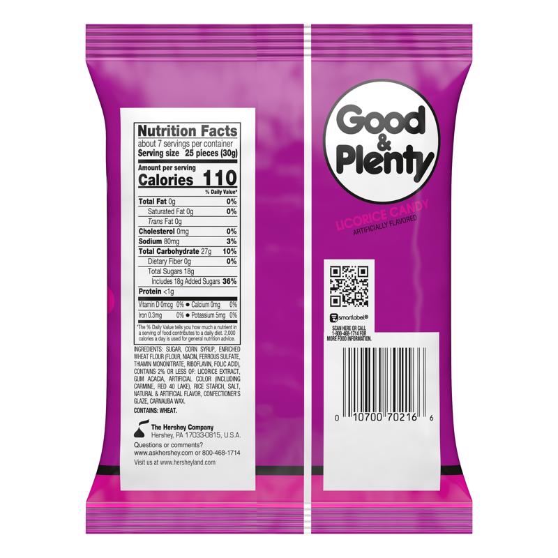 Good & Plenty Licorice Candy 7 oz