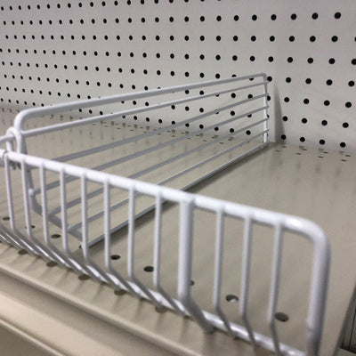 White Steel Shelf Divider 3 in. H X 13 in. L 20 pk