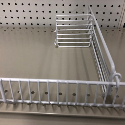 White Steel Shelf Divider 3 in. H X 4 in. W 10 pk