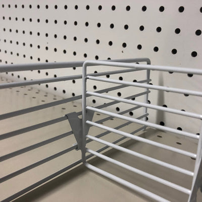 Gray Steel Shelf Divider 3 in. H X 4 in. W 10 pk