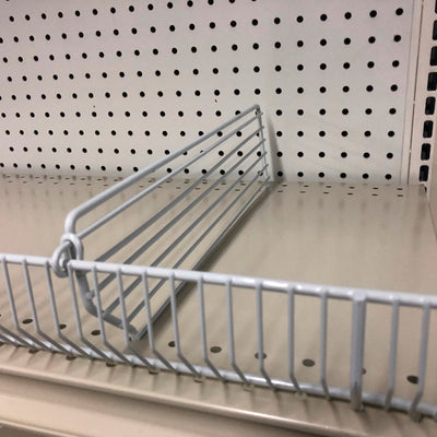 Gray Steel Shelf Divider 3 in. H X 1/2 in. W X 16 in. L 20 pk