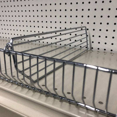Silver Steel Shelf Divider 3 in. H X 15 in. L 20 pk