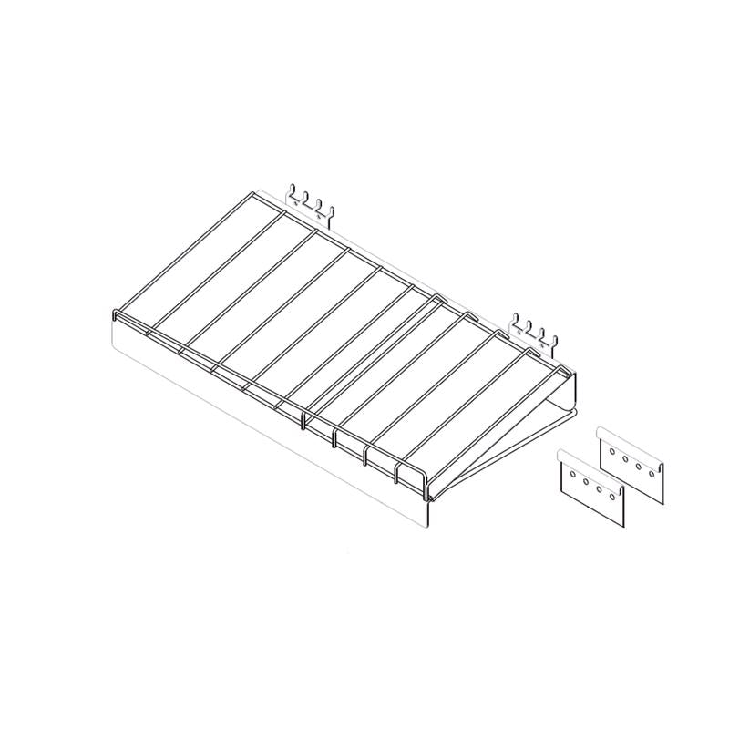 Vulcan Industries 24 in. W X 12 in. D Black Steel Shelf
