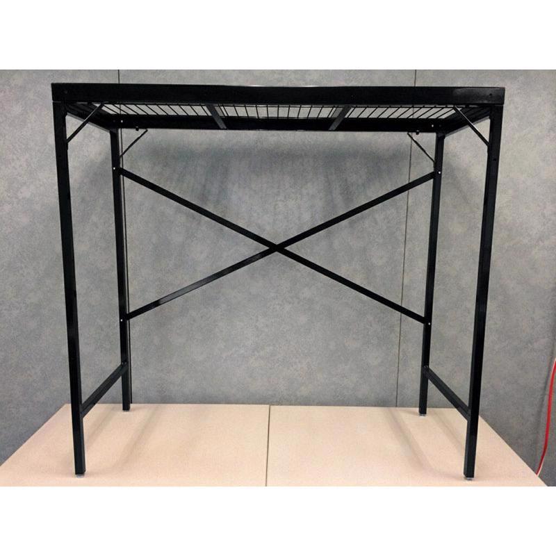 48 in. H X 51  W X 20  L Powder Coated Black Display Rack
