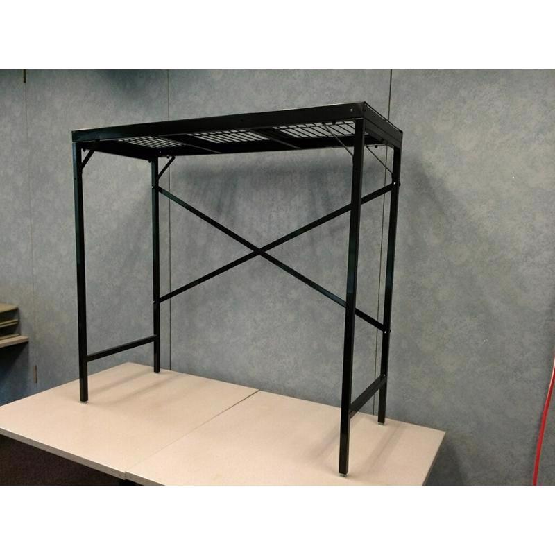 48 in. H X 51  W X 20  L Powder Coated Black Display Rack