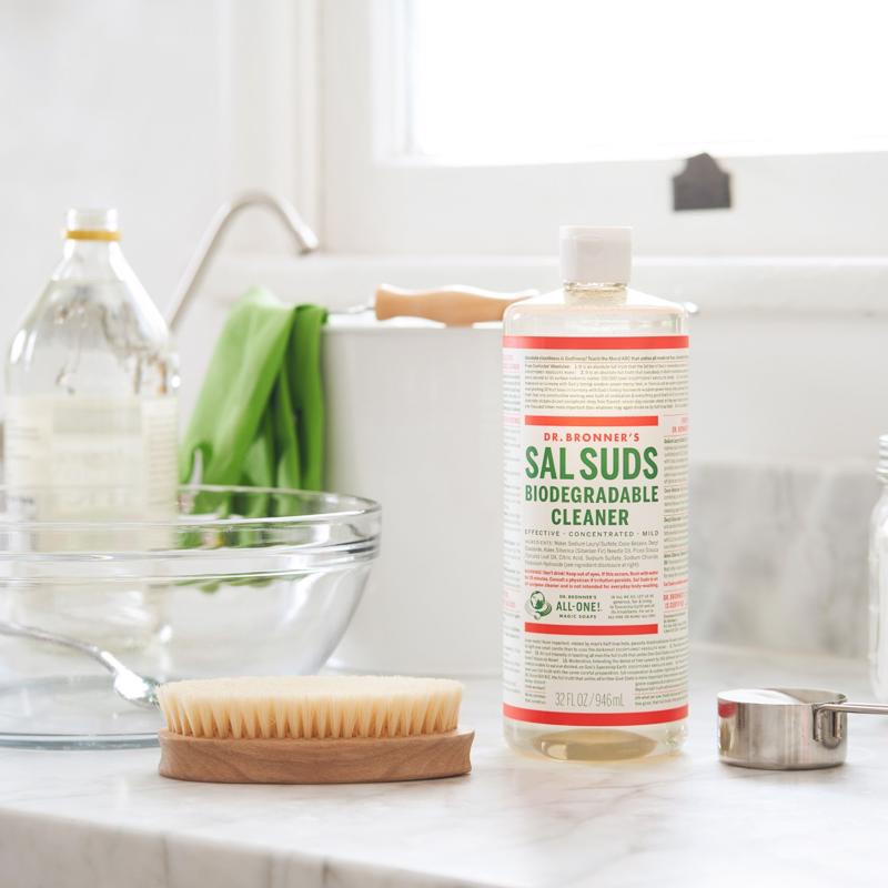 Dr. Bronner's Sal Suds Pine Scent Concentrated Organic All Purpose Cleaner Liquid 16 oz