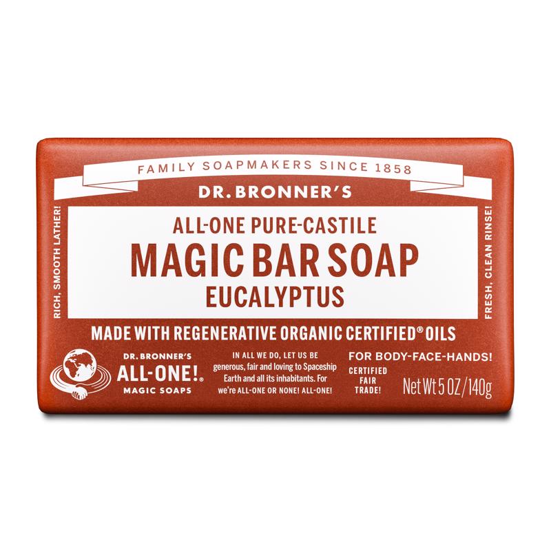 Dr. Bronner's Organic Eucalyptus Scent Pure-Castile Bar Soap 5 oz