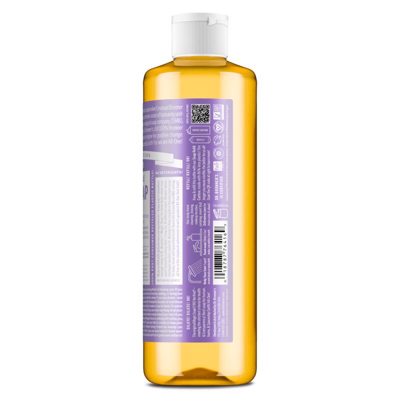 Dr. Bronner's Organic Lavender Scent Pure-Castile Liquid Soap 16 oz
