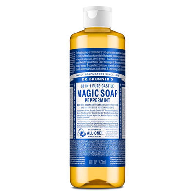 Dr. Bronner's Organic Peppermint Scent Pure-Castile Liquid Soap 16 oz