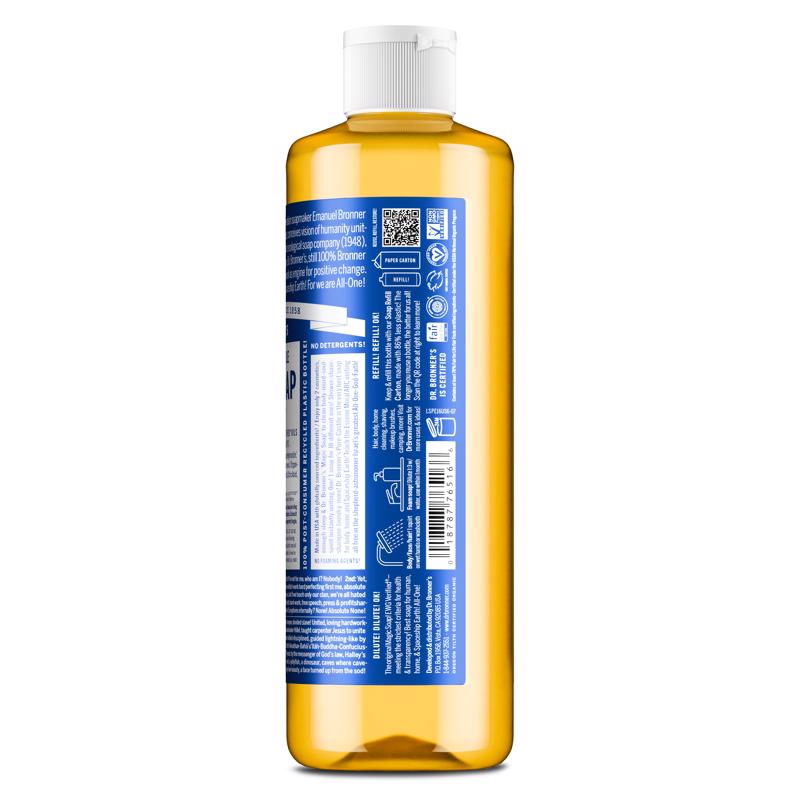 Dr. Bronner's Organic Peppermint Scent Pure-Castile Liquid Soap 16 oz