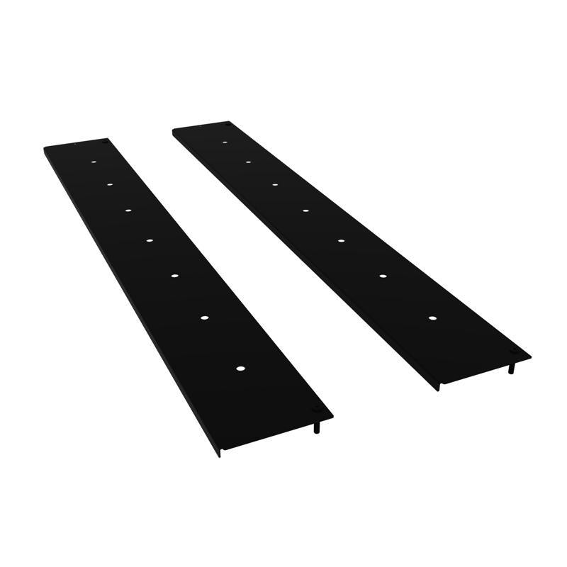 Black Metal Crossbar 2 in. H X 6 in. W X 48 in. L