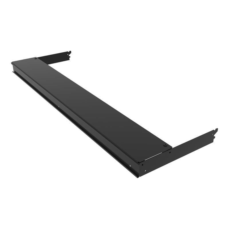 Black Metal Crossbar 2 in. H X 6 in. W X 48 in. L