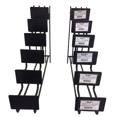 15 in. Black Metal Peg Hook 2 pk