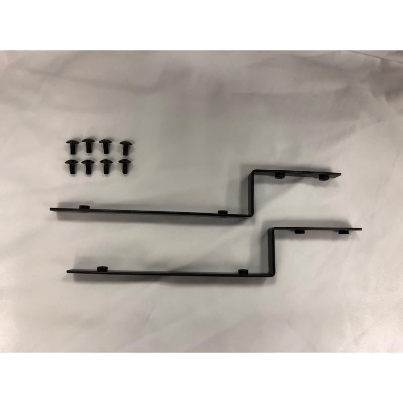 Black Metal End Cap Sign Holder 1 in. H X 3 in. W X 1 in. L