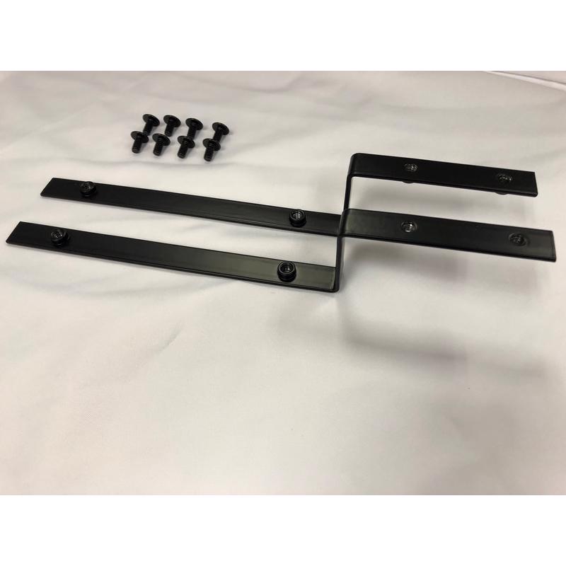 Black Metal End Cap Sign Holder 1 in. H X 3 in. W X 1 in. L