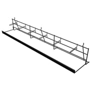 7 in. H X 48 in. W X 9 in. D Black Metal Bulk Saw Blade Pegboard Display