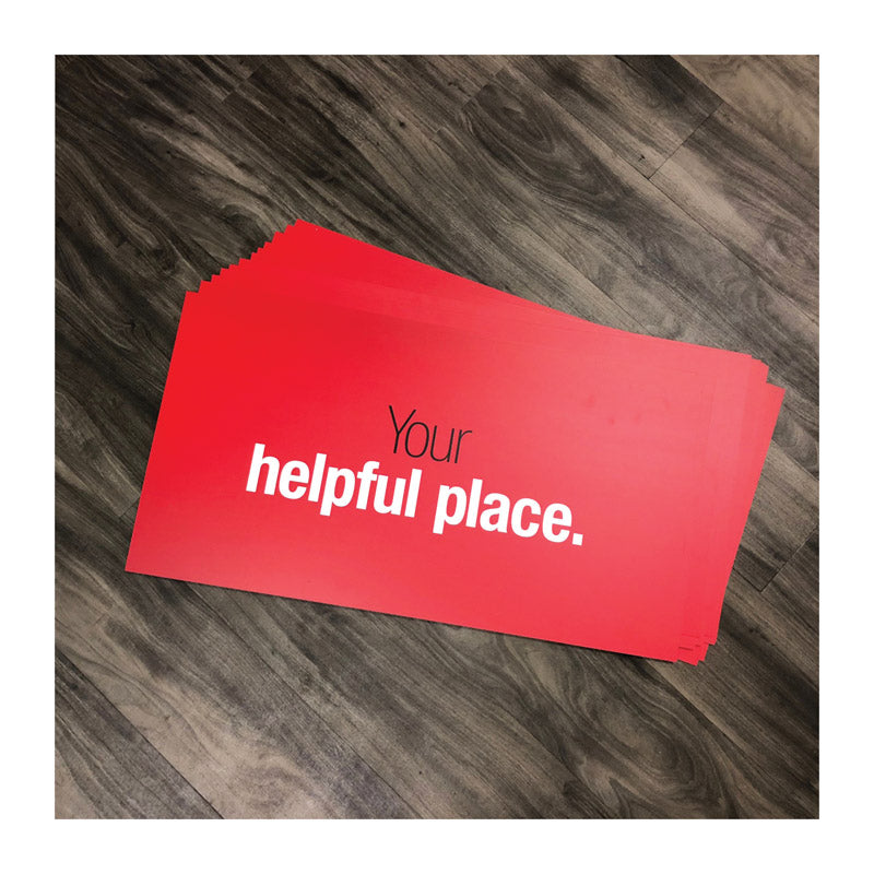 Standard Impulse/Clip Strip/Wing Panel/End Cap Sign Kit Your helpful place
