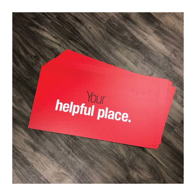 Standard Impulse/Clip Strip/Wing Panel/End Cap Sign Kit Your helpful place