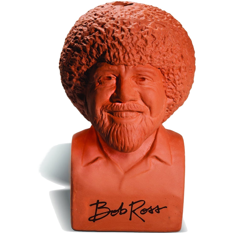 Chia Pet Bob Ross Decorative Planter Clay