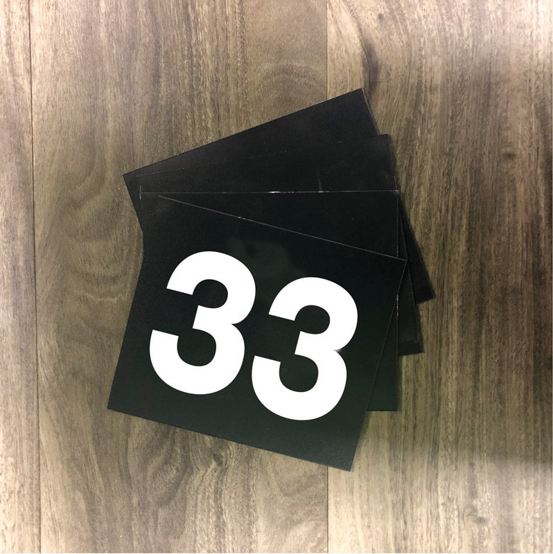 Black Numbers 37-50 End Cap Aisle Marker Numbers Plastic