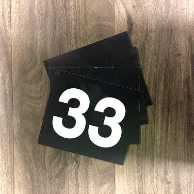 Black Numbers 37-50 End Cap Aisle Marker Numbers Plastic