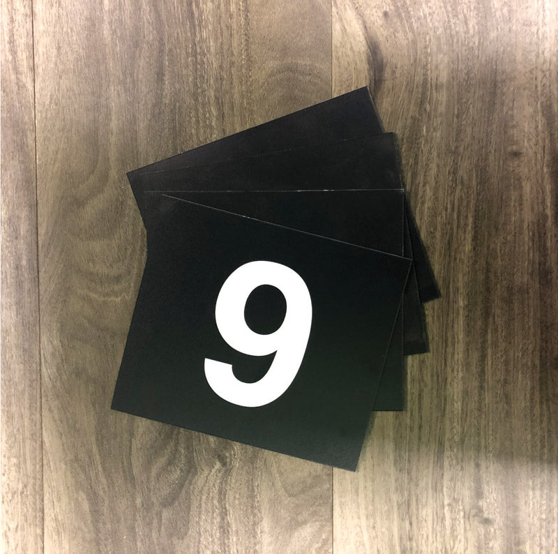 Black Numbers 1-36 End Cap Aisle Marker Numbers Cardboard