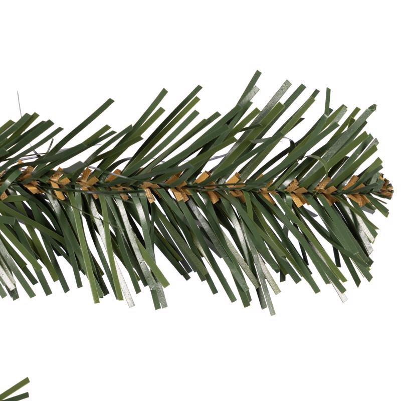 Holiday Bright Lights 8 in. D X 9 ft. L Traditional Pine Christmas Garland