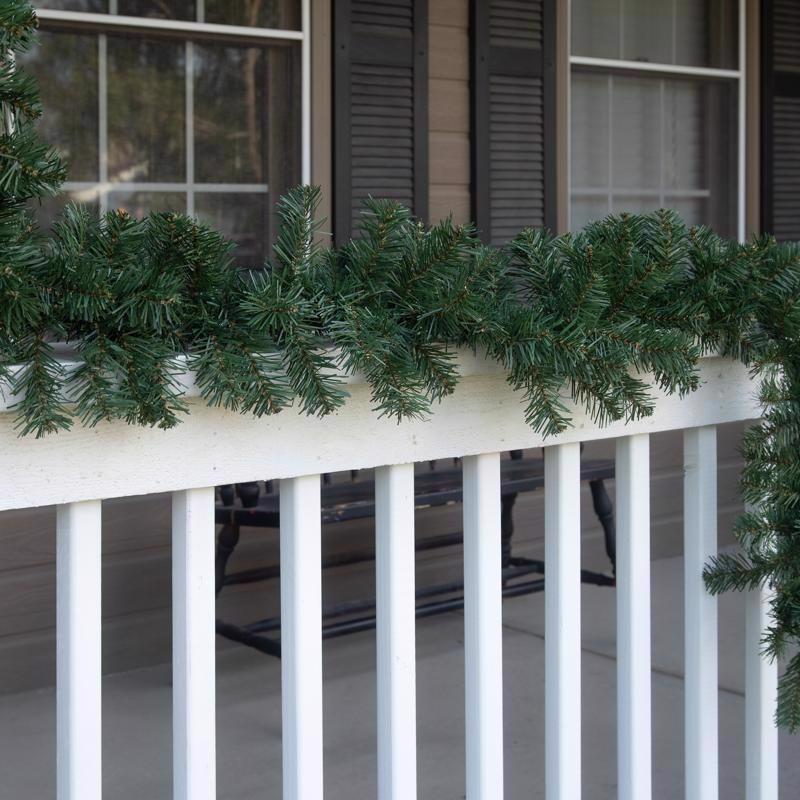 Holiday Bright Lights 8 in. D X 9 ft. L Traditional Pine Christmas Garland