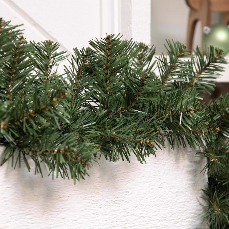 Holiday Bright Lights 8 in. D X 9 ft. L Traditional Pine Christmas Garland
