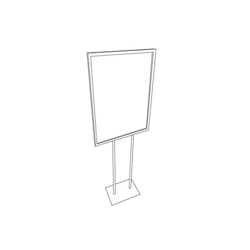 Black Metal Poster Frame Sign Holder 59 in. H X 22 in. W