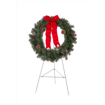 Holiday Bright Lights 30 in. D Memorial Christmas Wreath