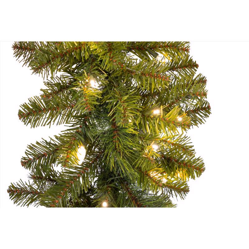 Celebrations Platinum 14 in. D X 9 ft. L LED Prelit Warm White Mixed Pine Christmas Garland