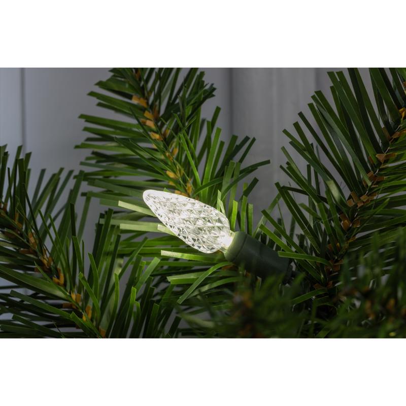 Celebrations Platinum 14 in. D X 9 ft. L LED Prelit Pure White Mixed Pine Christmas Garland
