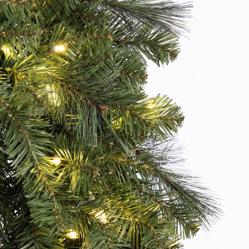 Celebrations Platinum 36 in. D LED Prelit Warm White Mixed Pine Christmas Wreath