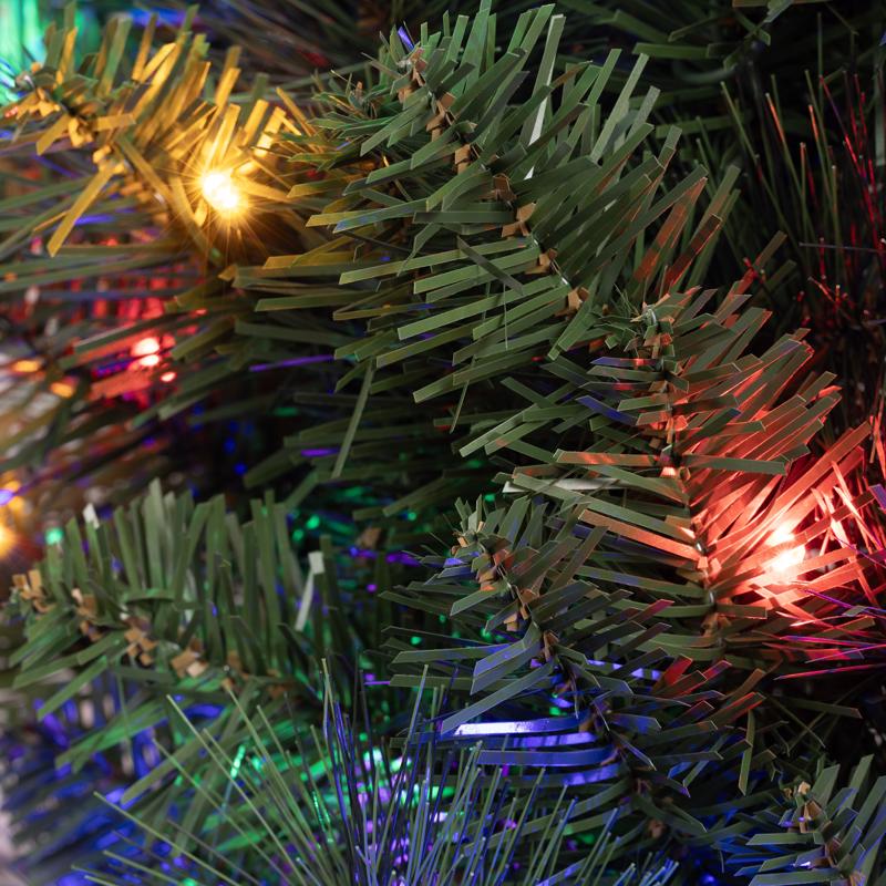 Celebrations Platinum 36 in. D LED Prelit Multicolored Mixed Pine Christmas Wreath