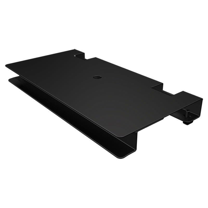 2 in. H X 12 in. W X 6 in. D Black Metal 12" Tool Shelf w/ tether Display