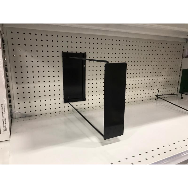 23 in. Black Metal Universal Air Filter Dividers Bracket Arm 48 pk
