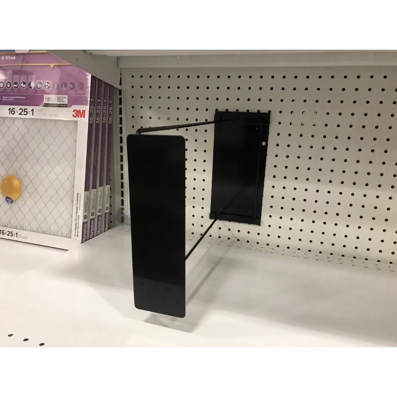 23 in. Black Metal Universal Air Filter Dividers Bracket Arm 48 pk