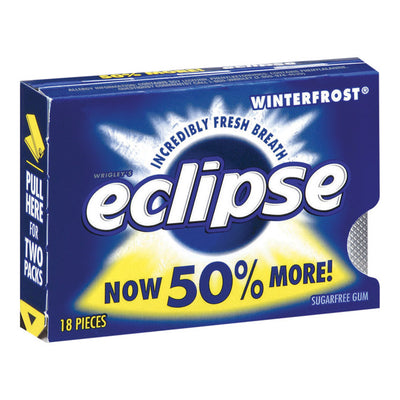 Eclipse Sugar Free Winterfrost Chewing Gum 18 pk