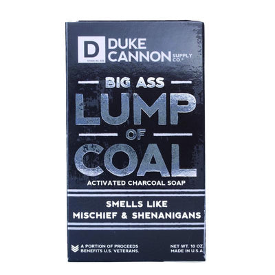 Duke Cannon Holiday Lump Of Coal Bergamont Black Pepper Scent Shower Soap 10 oz